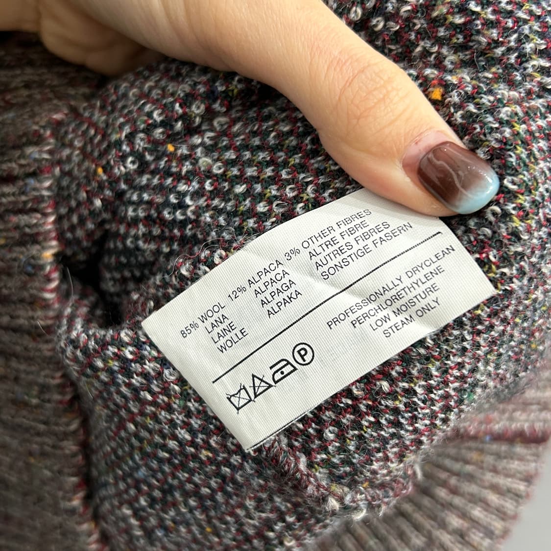 미쏘니 패턴 니트 상품이미지6