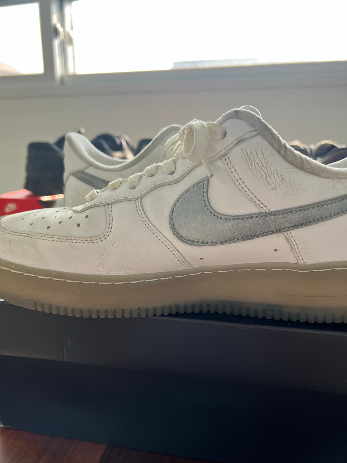 나이키 에어포스 프리미엄 메탈릭 실버 290 상품이미지3