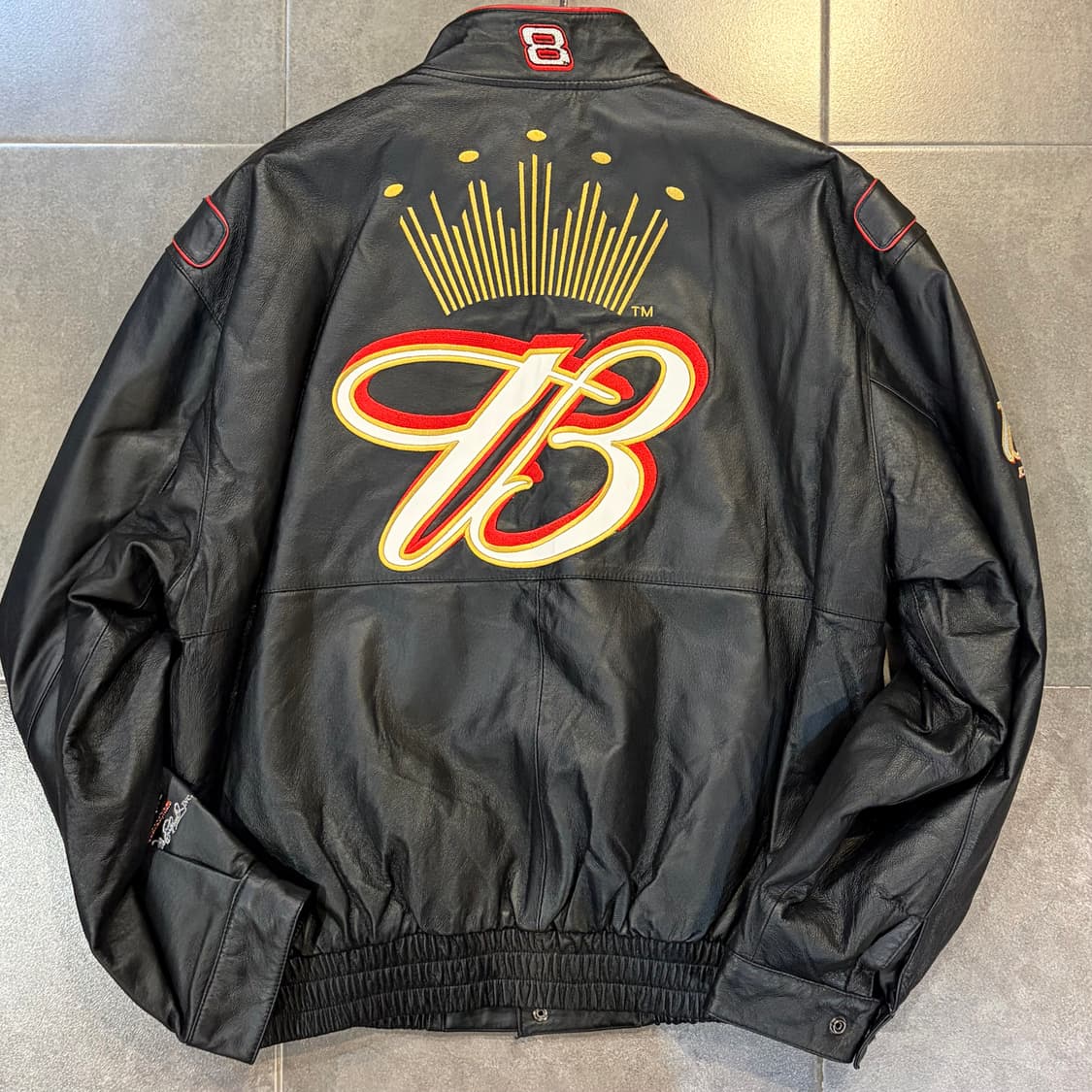 [No.9] JH Design 버드 와이저 레더 레이싱자켓 상품이미지2