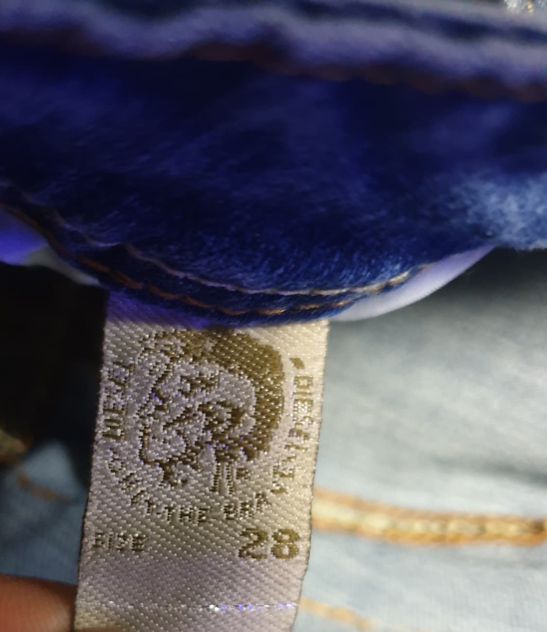 (빈티지) 디젤 스키니핏 워싱 스트레치 데님팬츠 미들블루 (28) 상품이미지7