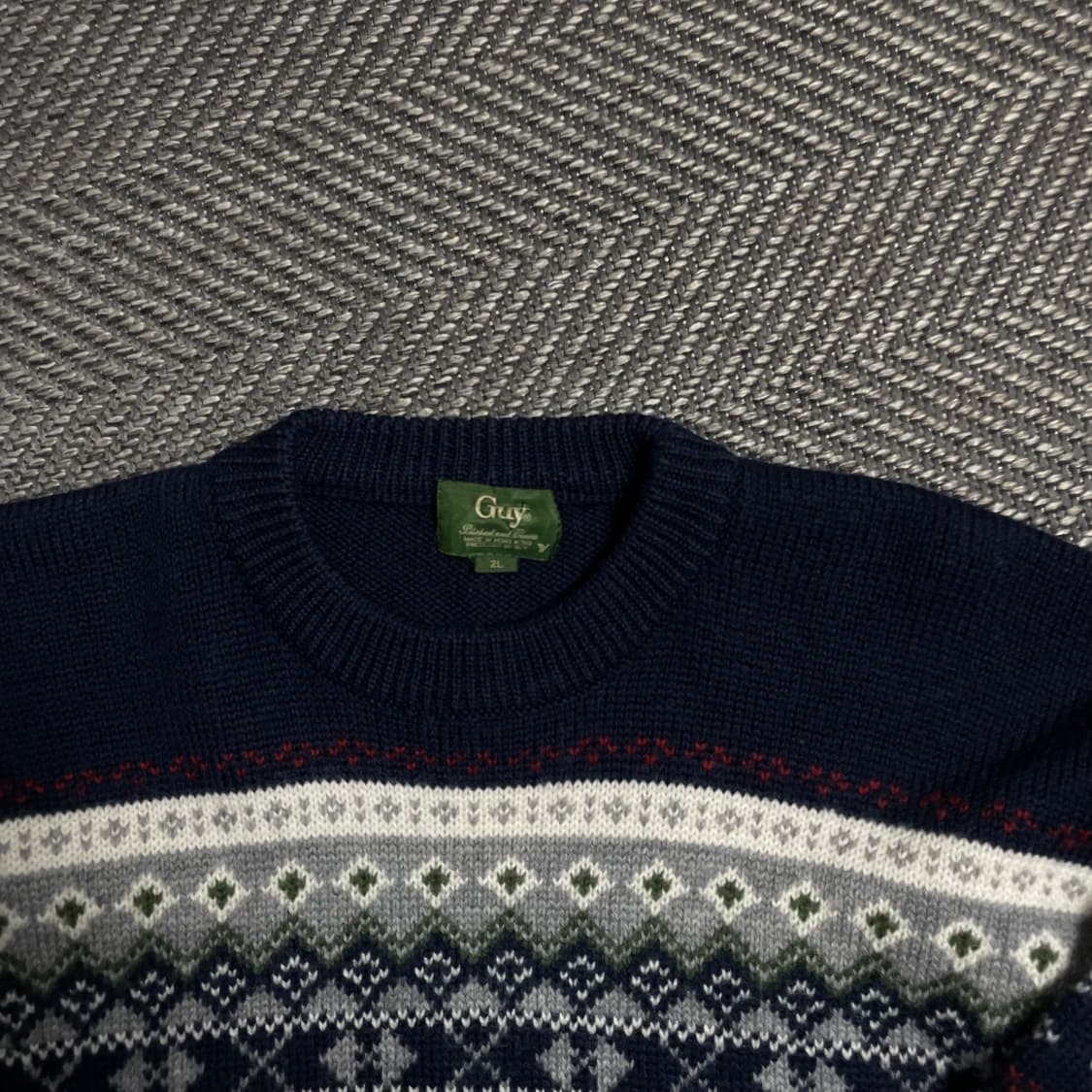 90s Guy 올드스쿨 노르딕 패턴 니트 스웨터y 5353 상품이미지5