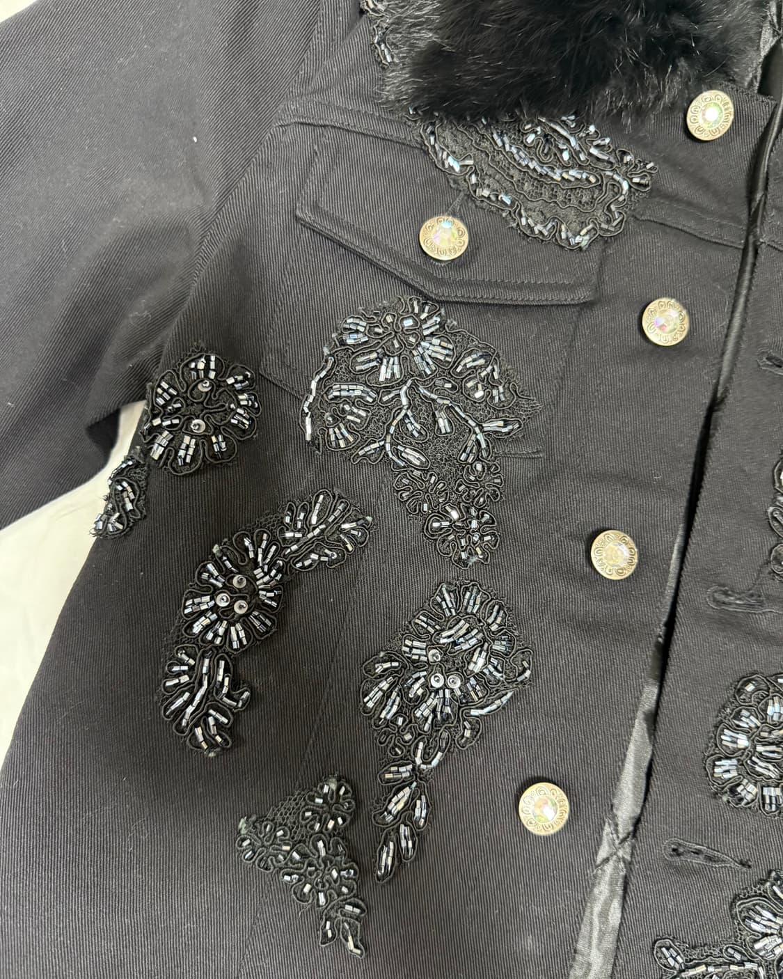 임브로이더리 래핏퍼 디테일 자켓 상품이미지5