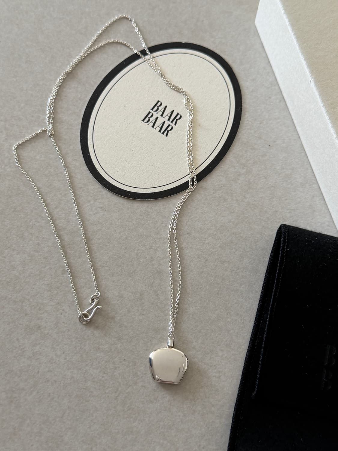 Baarbaar 바르바르 실버 롱 목걸이 상품이미지1