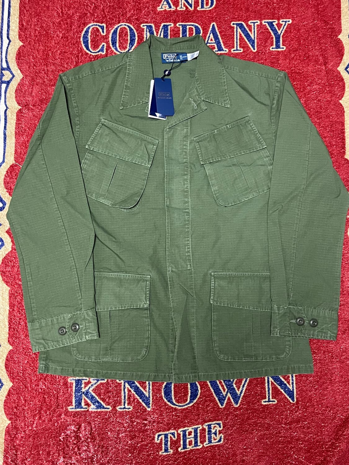 폴로 립스탑 유틸리티 오버셔츠 prl 상품이미지1