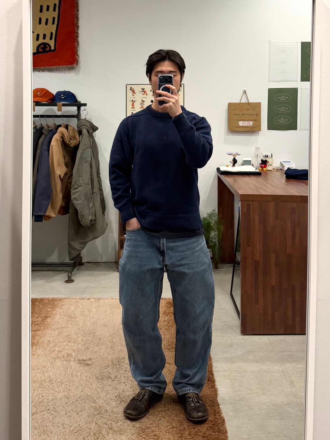 90s Eddie Bauer 에디바우어 코튼 크루넥 니트 상품이미지2