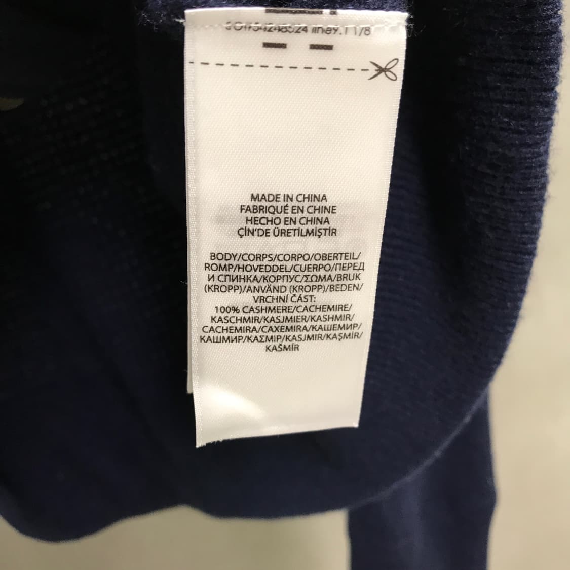 폴로 랄프로렌 캐시미어 후드집업 네이비 M 상품이미지6