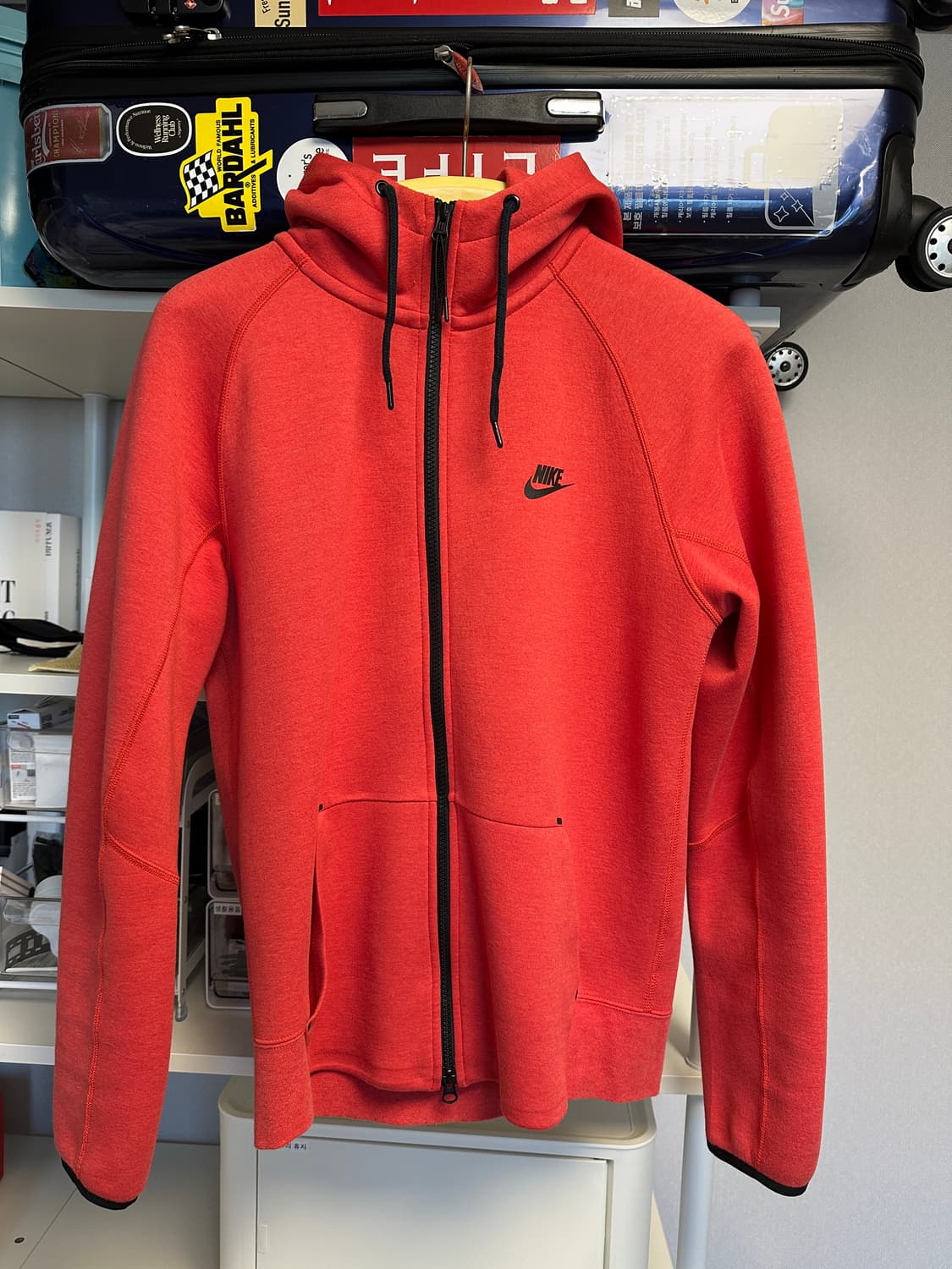 나이키 테크팩 후드집업 레드 북미 S (아시아 M 사이즈) 상품이미지1