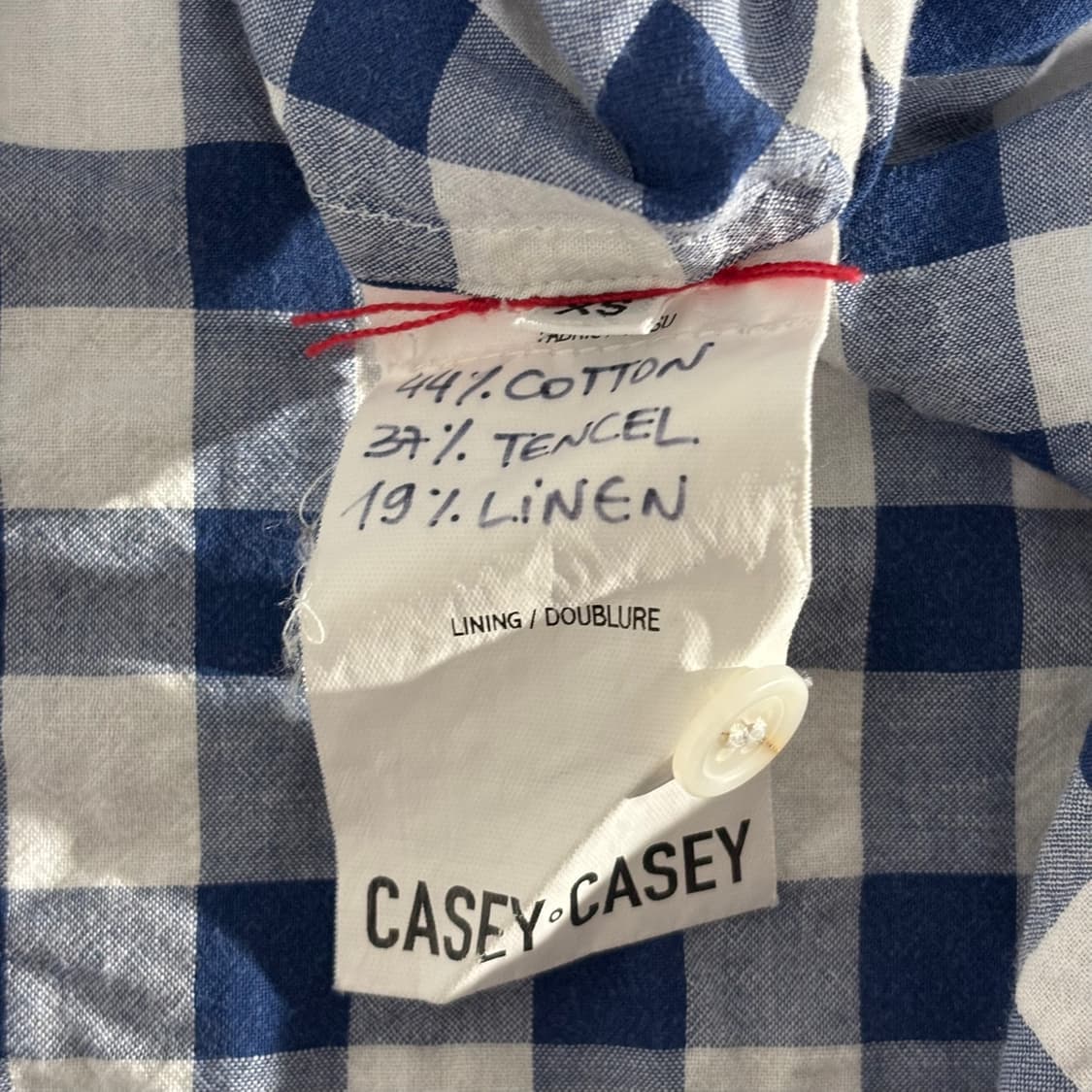 xs) casey casey 케이시케이시 깅엄 체크 셔츠 상품이미지7