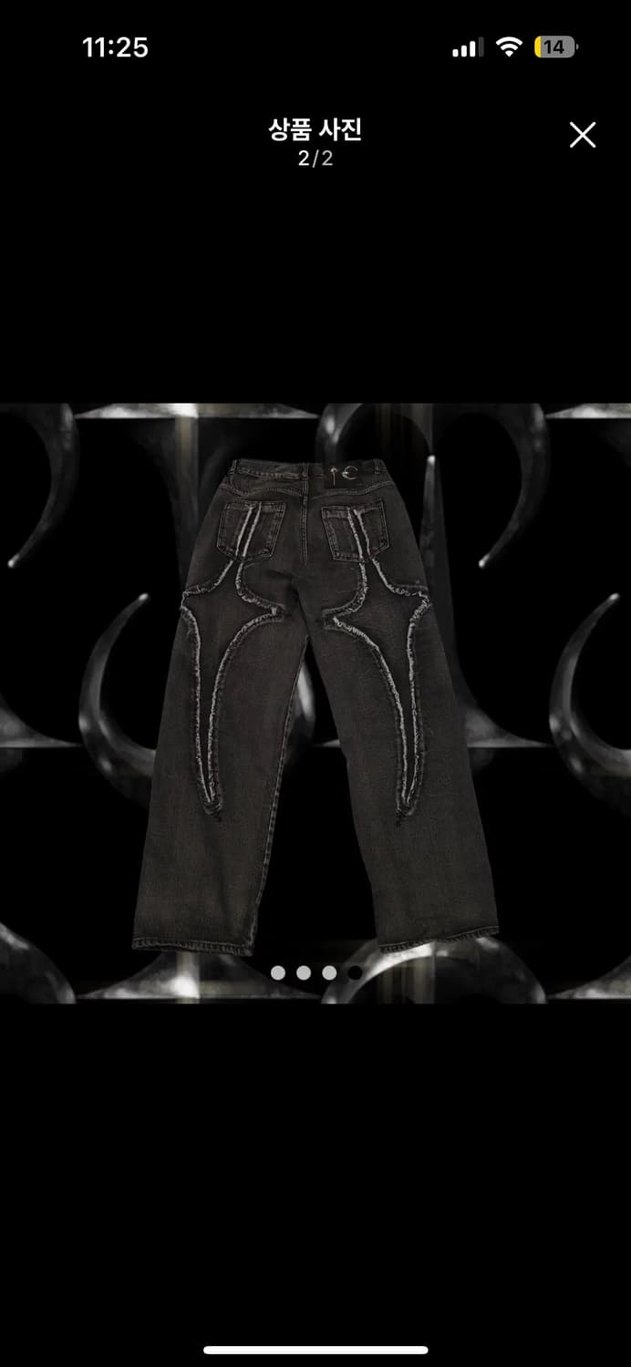 (새상품)떠그클럽 트라이벌 데님 블랙 2 사이즈 상품이미지2