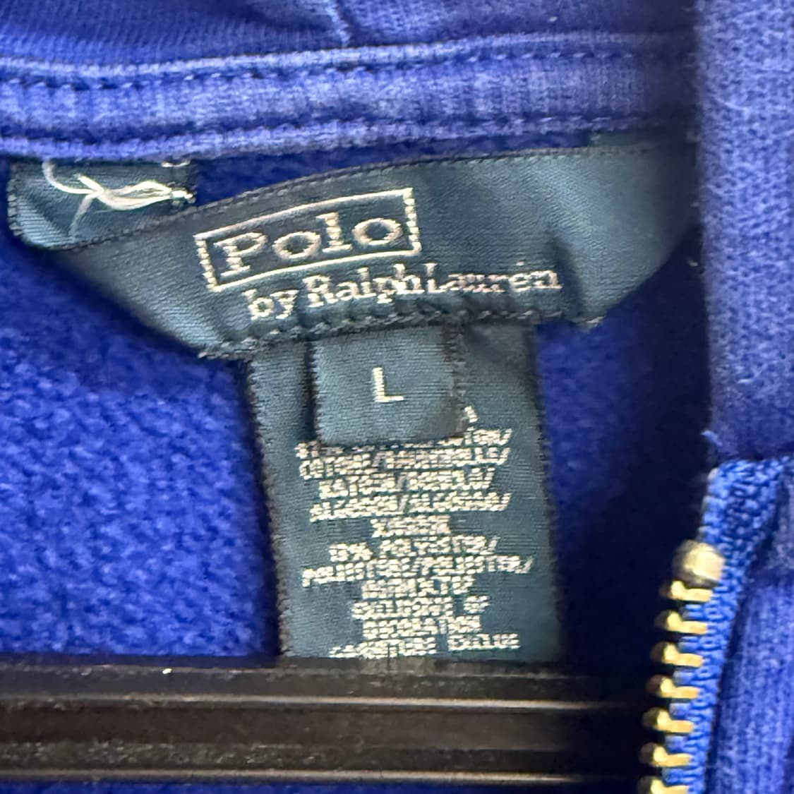 폴로 랄프로렌 블루 후드집업 L 상품이미지2