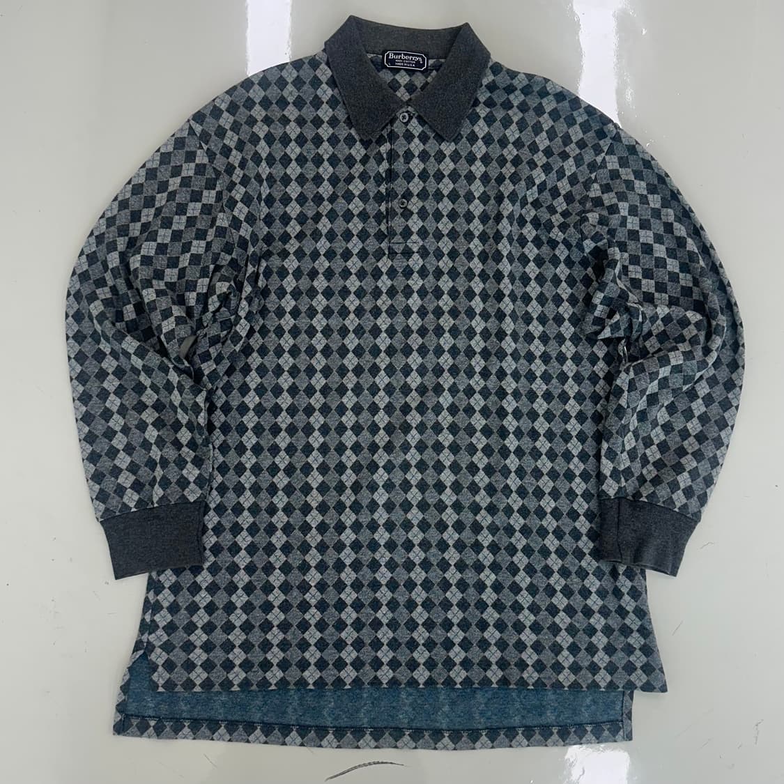 버버리 체크패턴 버튼업 니트 상품이미지1
