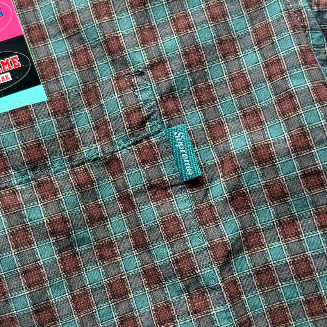 19ss 슈프림 플레이드 체크 반팔셔츠 상품이미지4