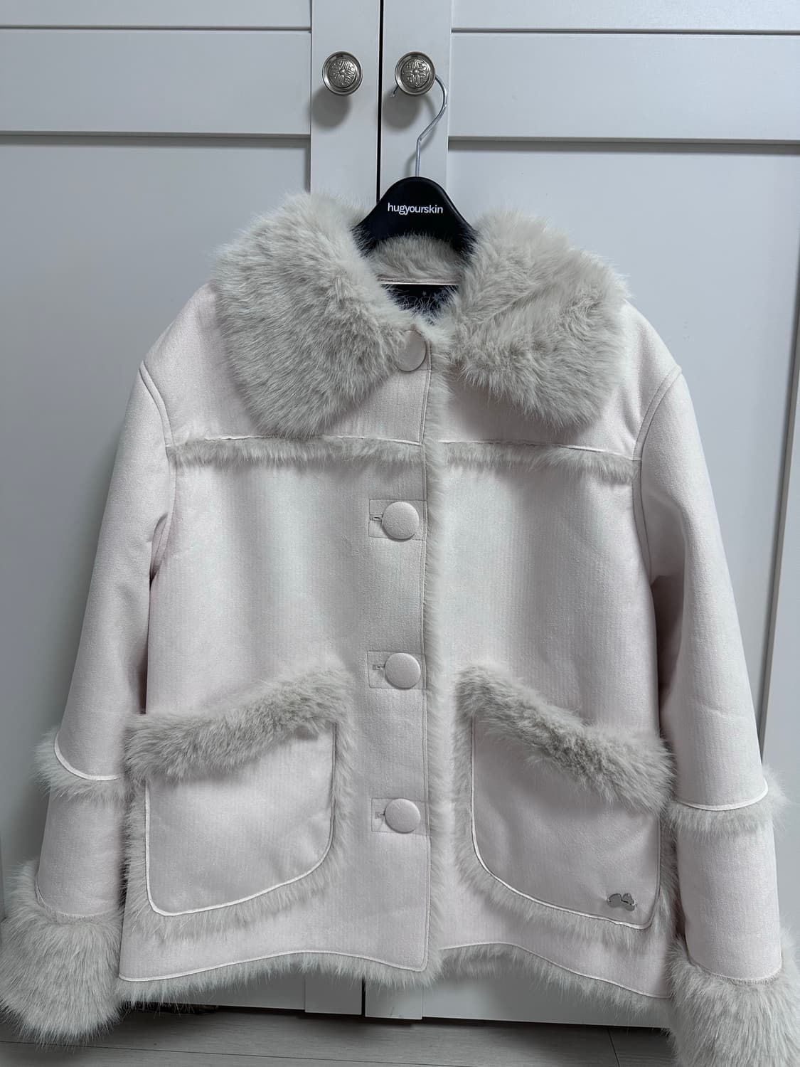 시어링 무스탕 자켓 (핑크) 상품이미지3