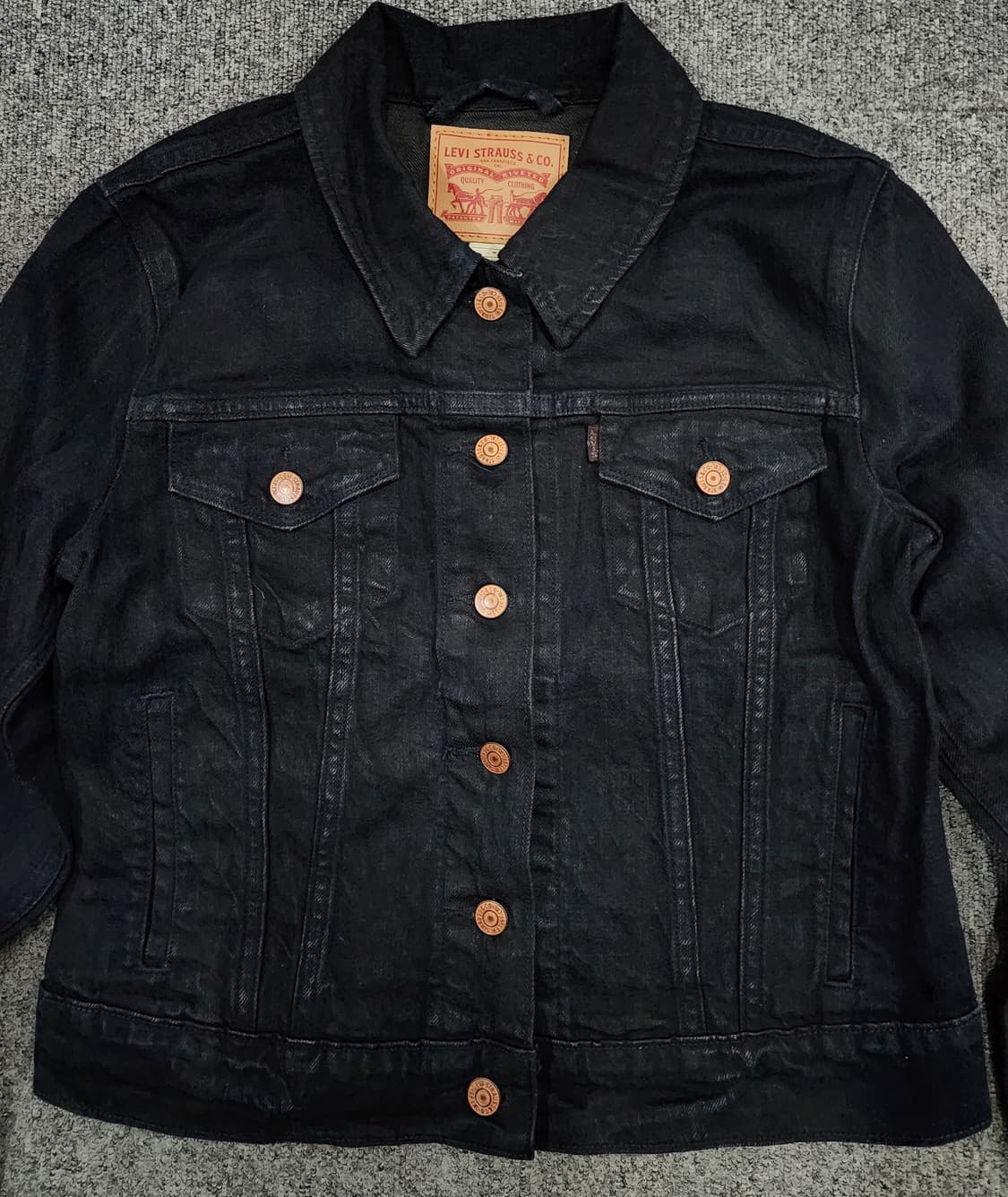 리바이스 70270 우먼 워싱 트러커 데님 자켓 M 상품이미지3