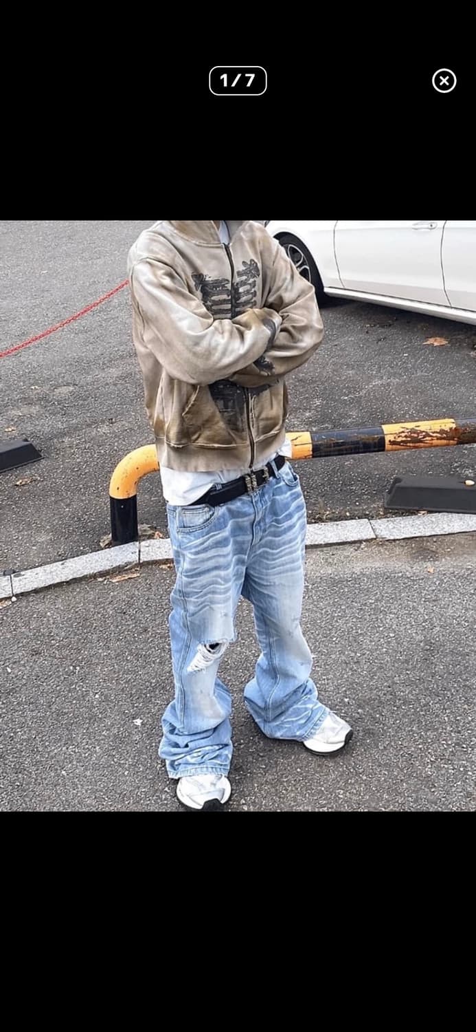 언더마이카 오버 플레어 컷팅진 상품이미지1