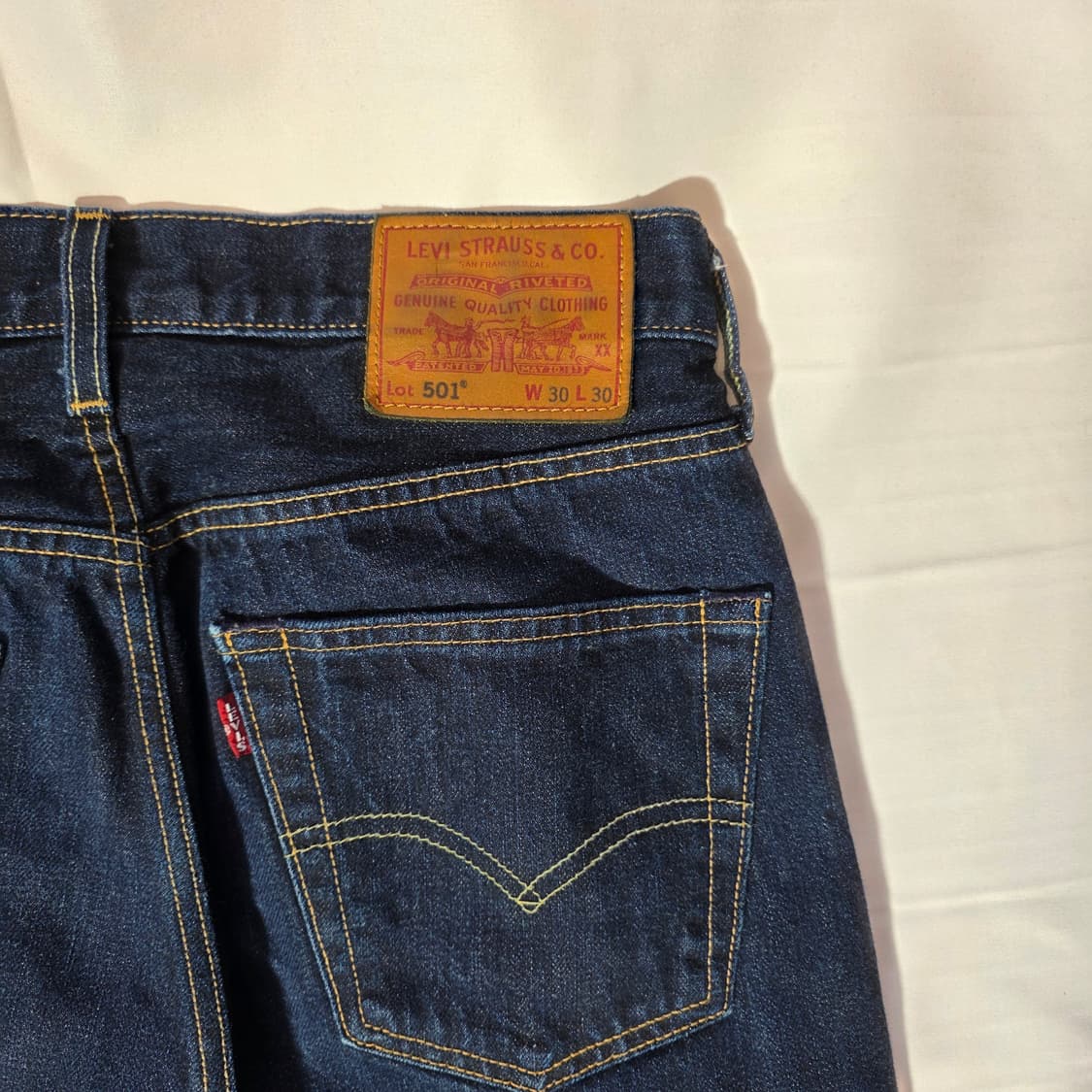 [W30L30]리바이스 프리미엄 501 데님팬츠 상품이미지6