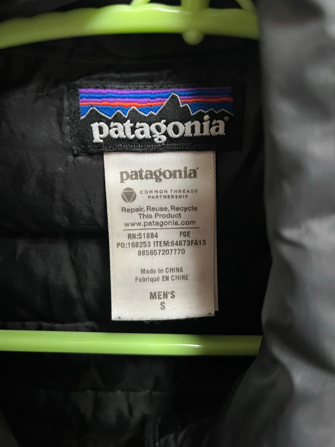 [S] 파타고니아 다운스웨터 경량 패딩 상품이미지4