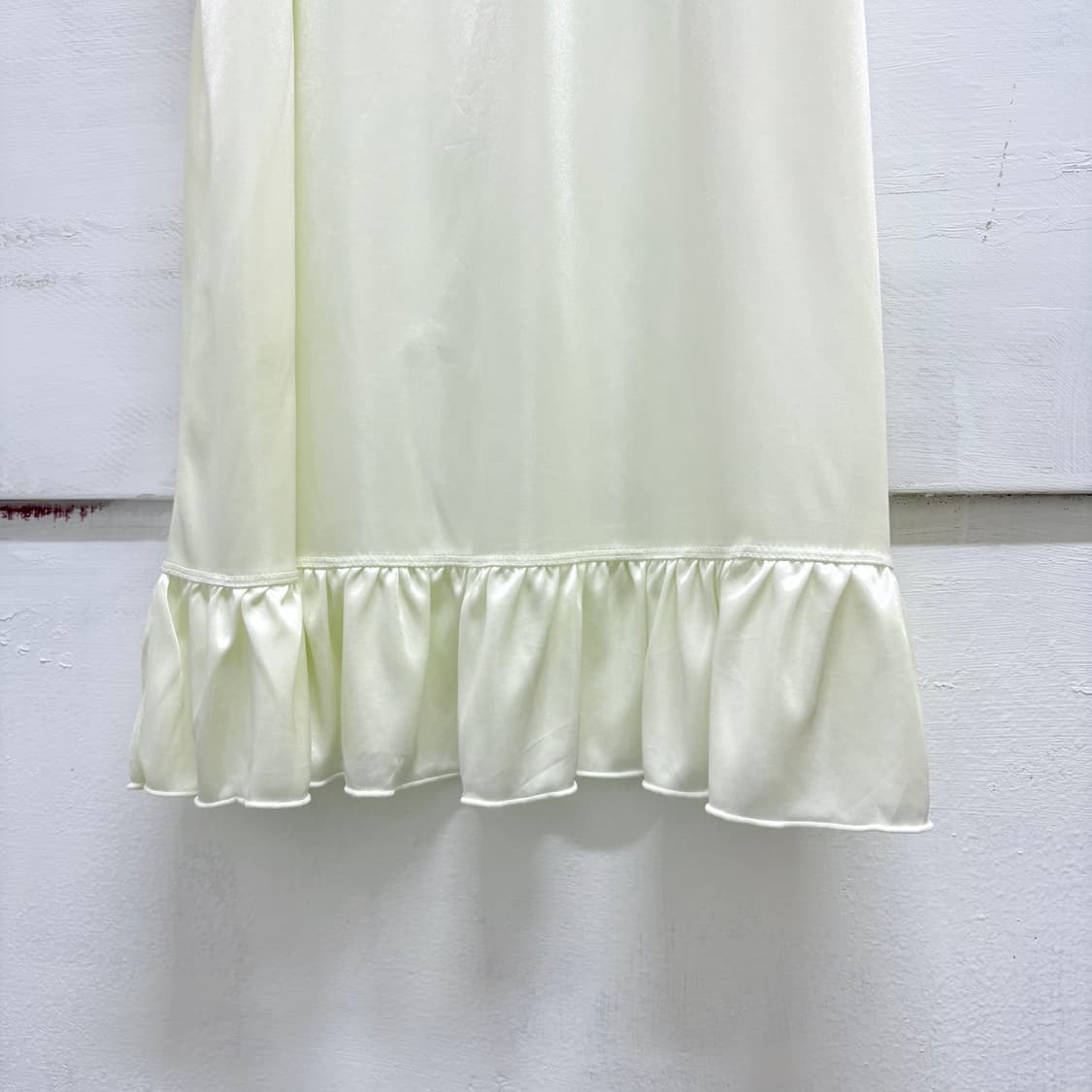 아이보리 레이스 세틴 프릴 슬립원피스  상품이미지3