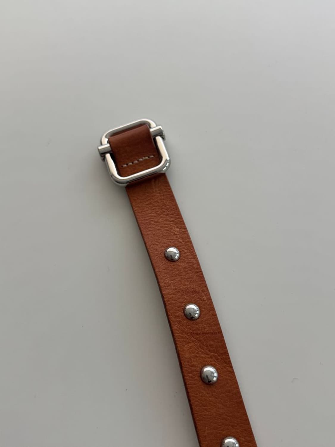 LEATHER NARROW BELT 가죽 좁은 벨트 상품이미지3