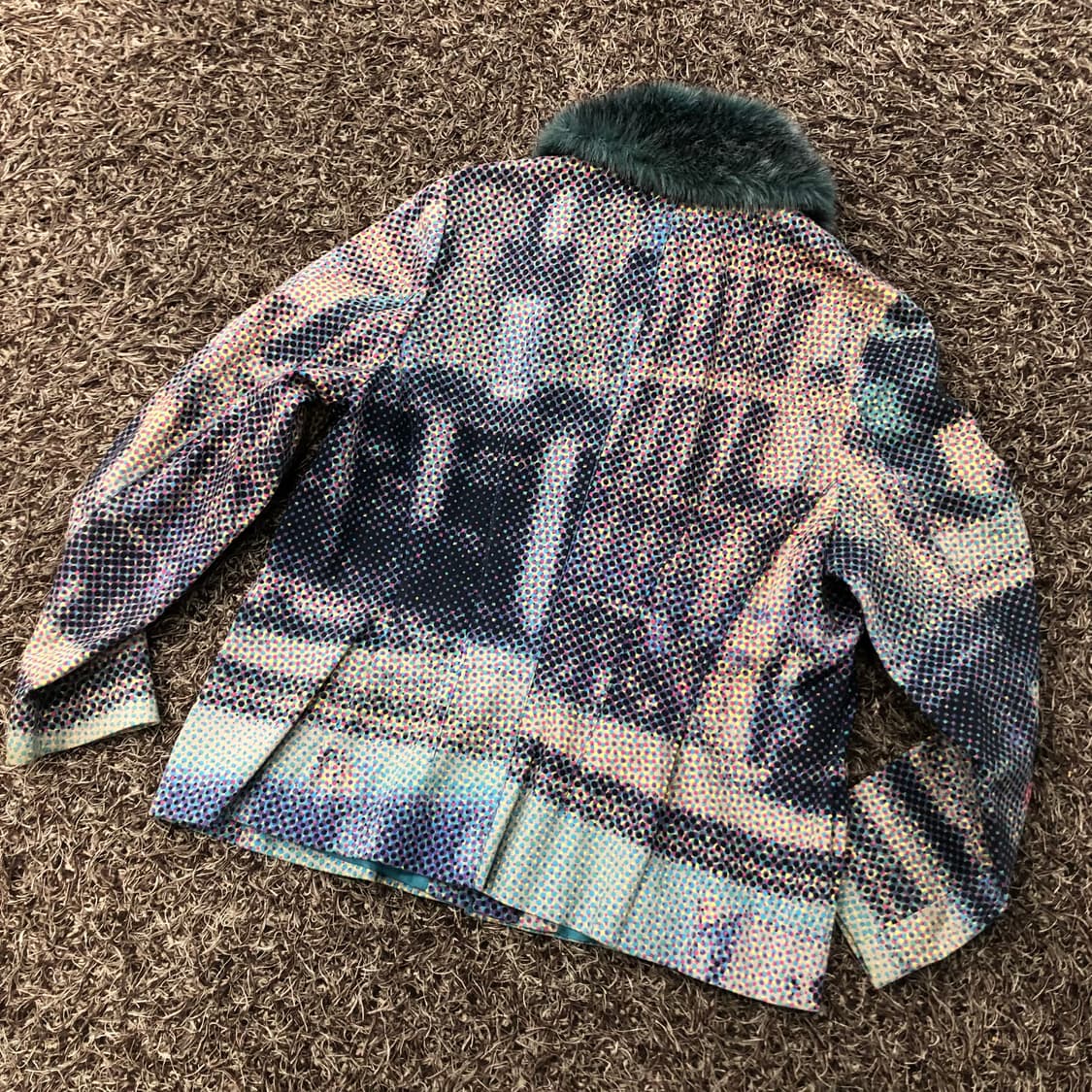 겐조 퍼 카라 멀티컬러 도트 패턴 자켓 상품이미지5