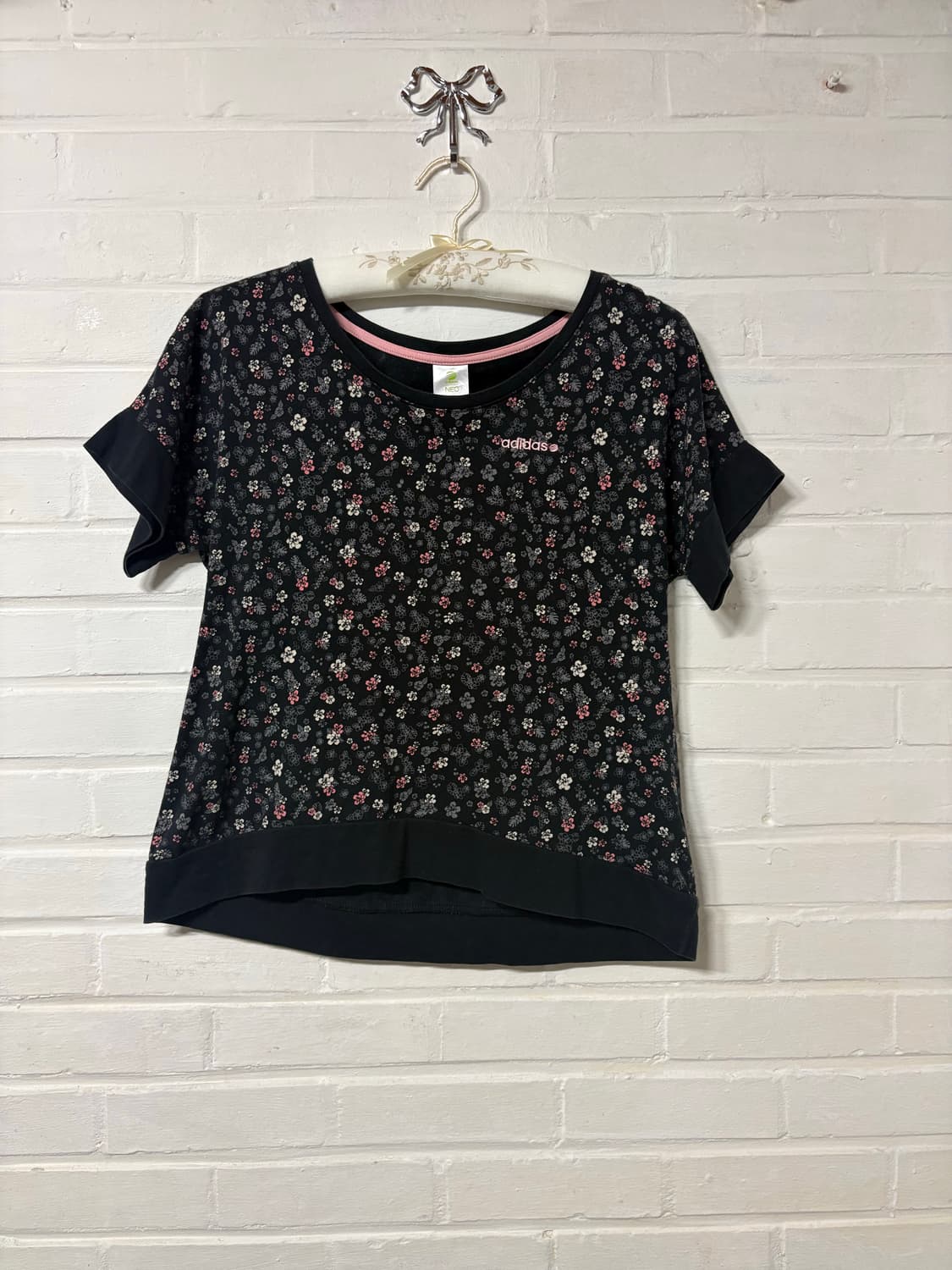 jpn vintage adidas neo flower t-shirt 상품이미지1