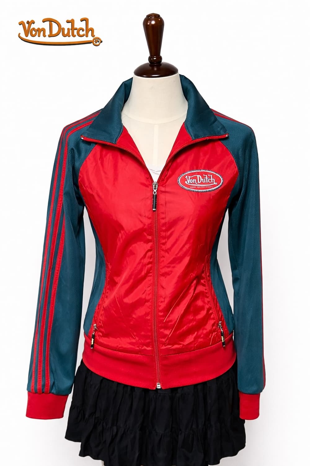 본더치 y2k 빈티지 배색 윈드브레이커 트랙집업 상품이미지1