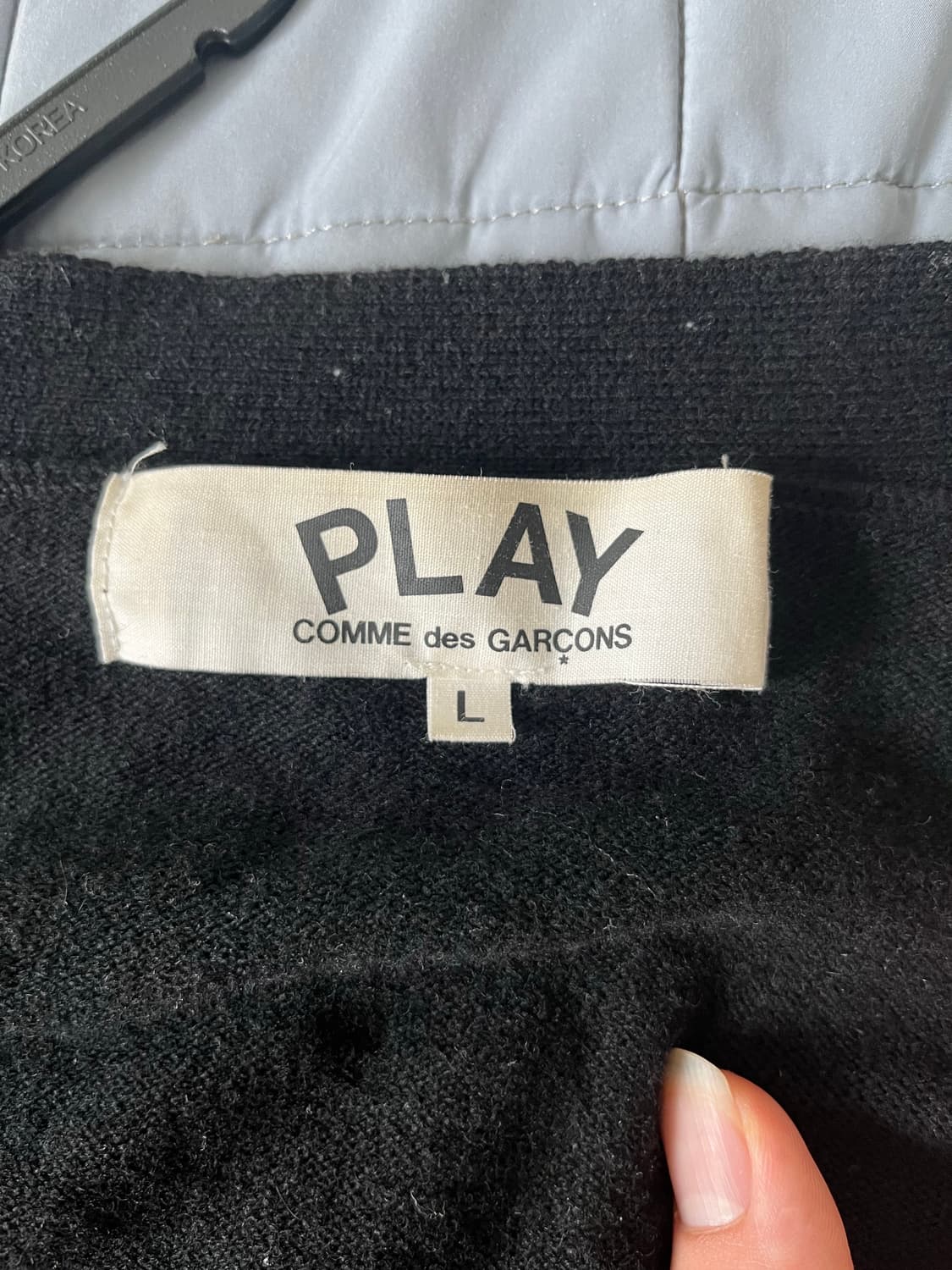 꼼데가르송 화이트 와펜 가디건 상품이미지2