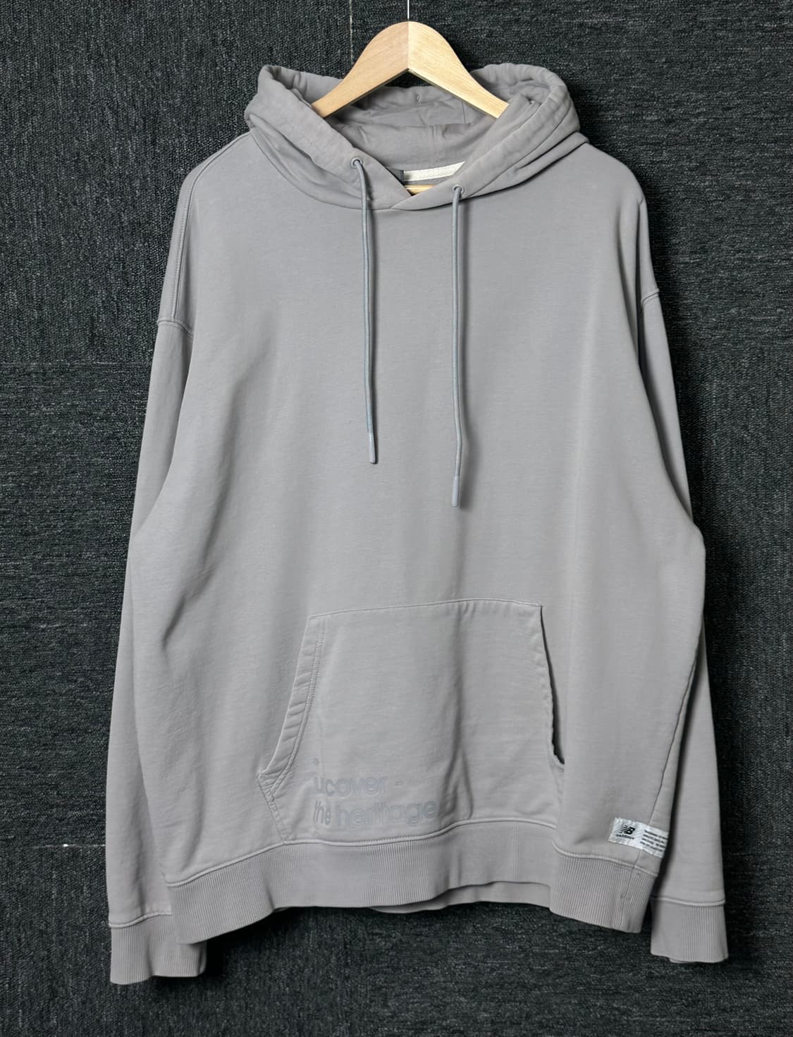 뉴발란스 Athletic 후드티 XXL 회색 상품이미지1