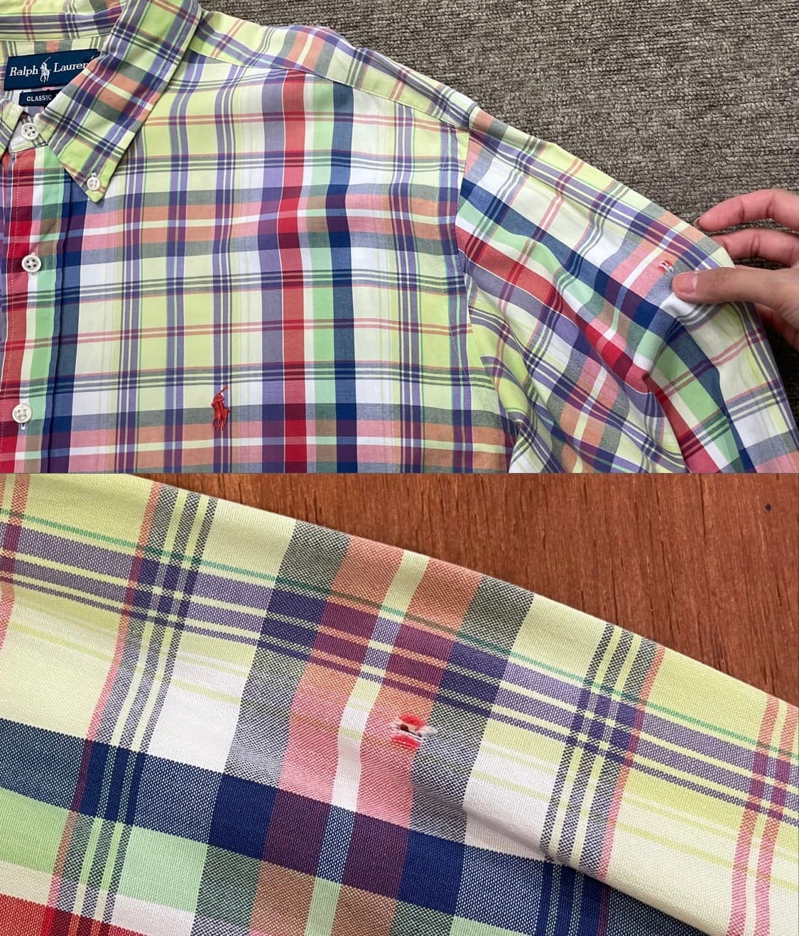 (2XL) POLO 폴로 랄프로렌 체크 셔츠 클래식핏 상품이미지8