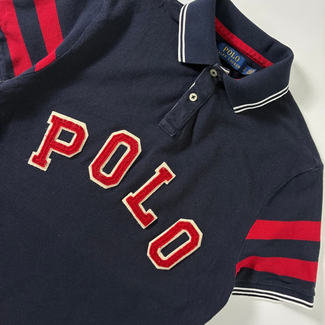 Polo  폴로 랄프로렌 스펠아웃 뉴욕 PK 네이비 반팔 티셔츠  상품이미지2