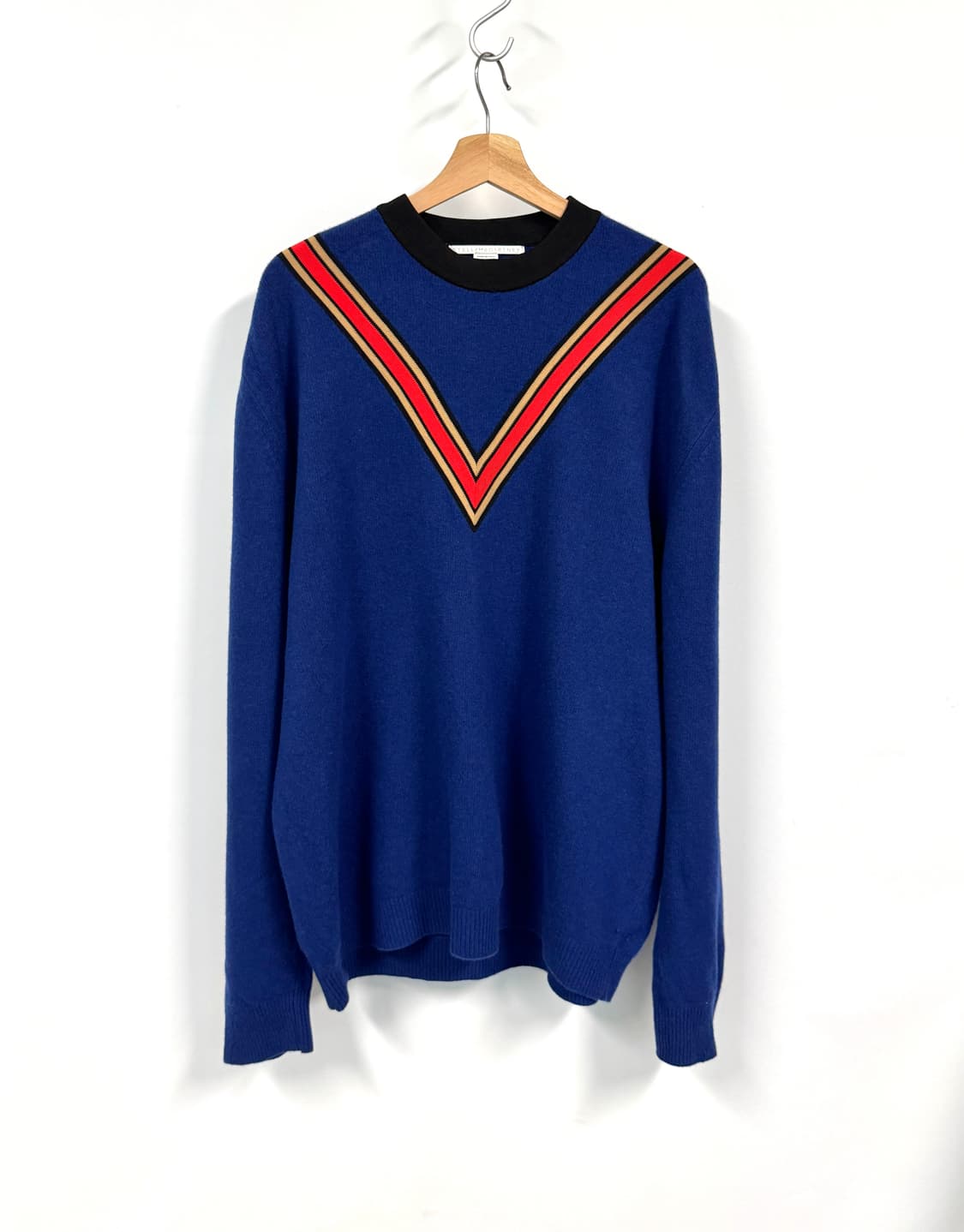 STELLA McCARTNEY 스텔라 맥카트니 V패턴 블루 캐시미어 스웨 상품이미지2