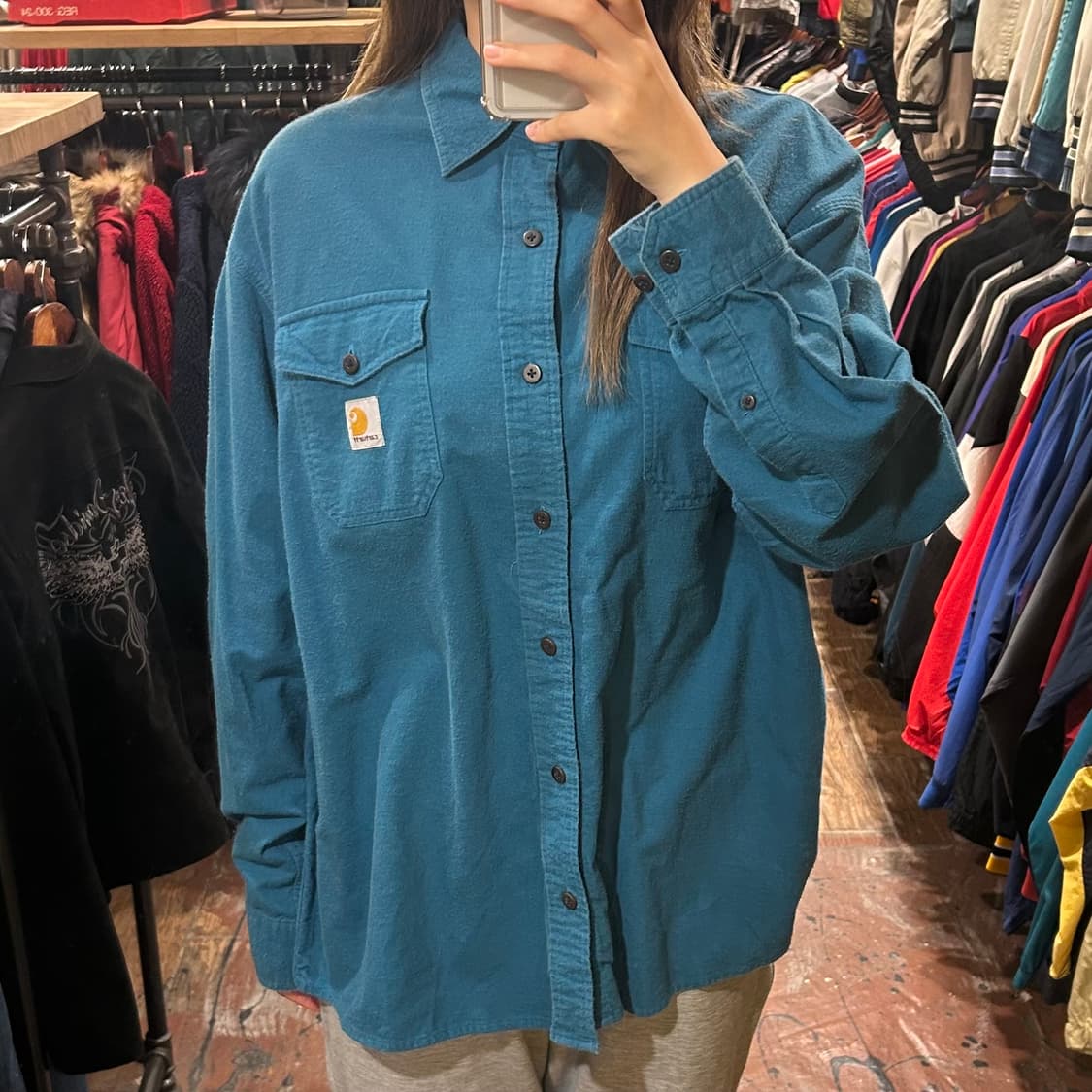 [HI] 칼하트 긴팔셔츠 블루 상품이미지2