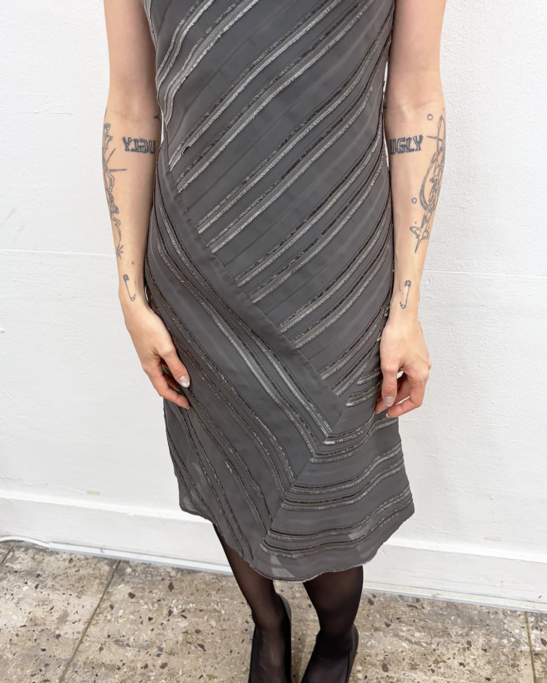 빈티지 스트라이프 드레스 상품이미지4