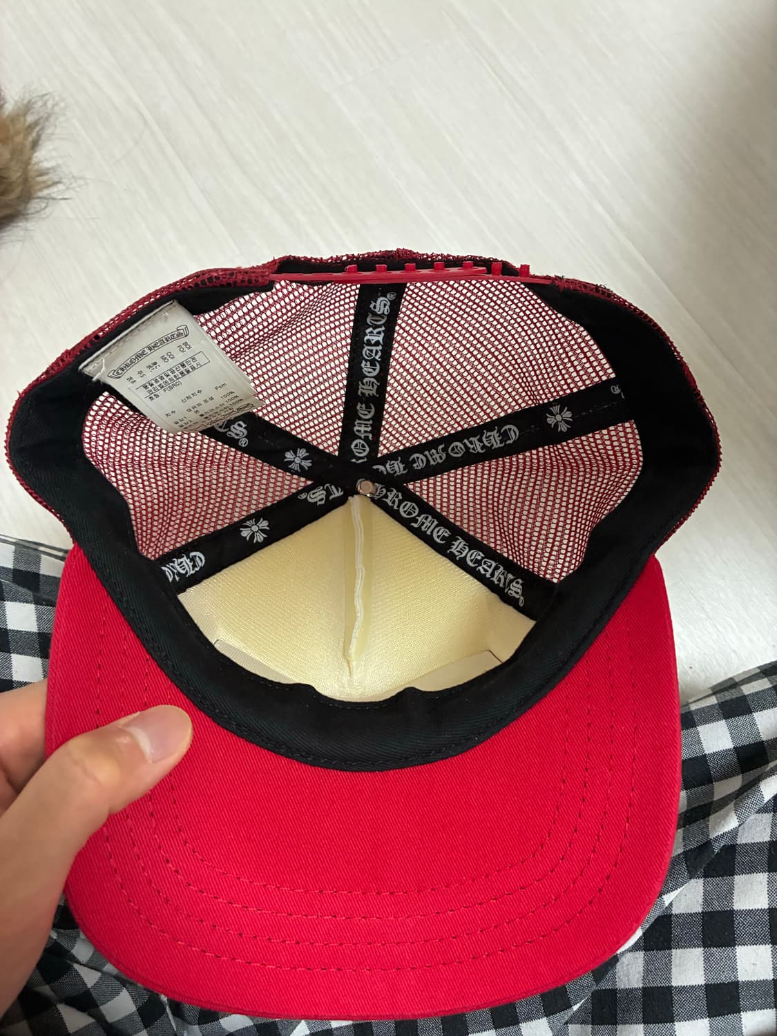 크롬하츠 CH 매쉬트러커 캡 레드 상품이미지3