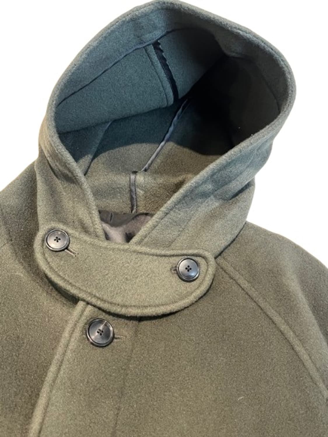 일꼬르소 히든 버튼 후드 코트 올리브 상품이미지3