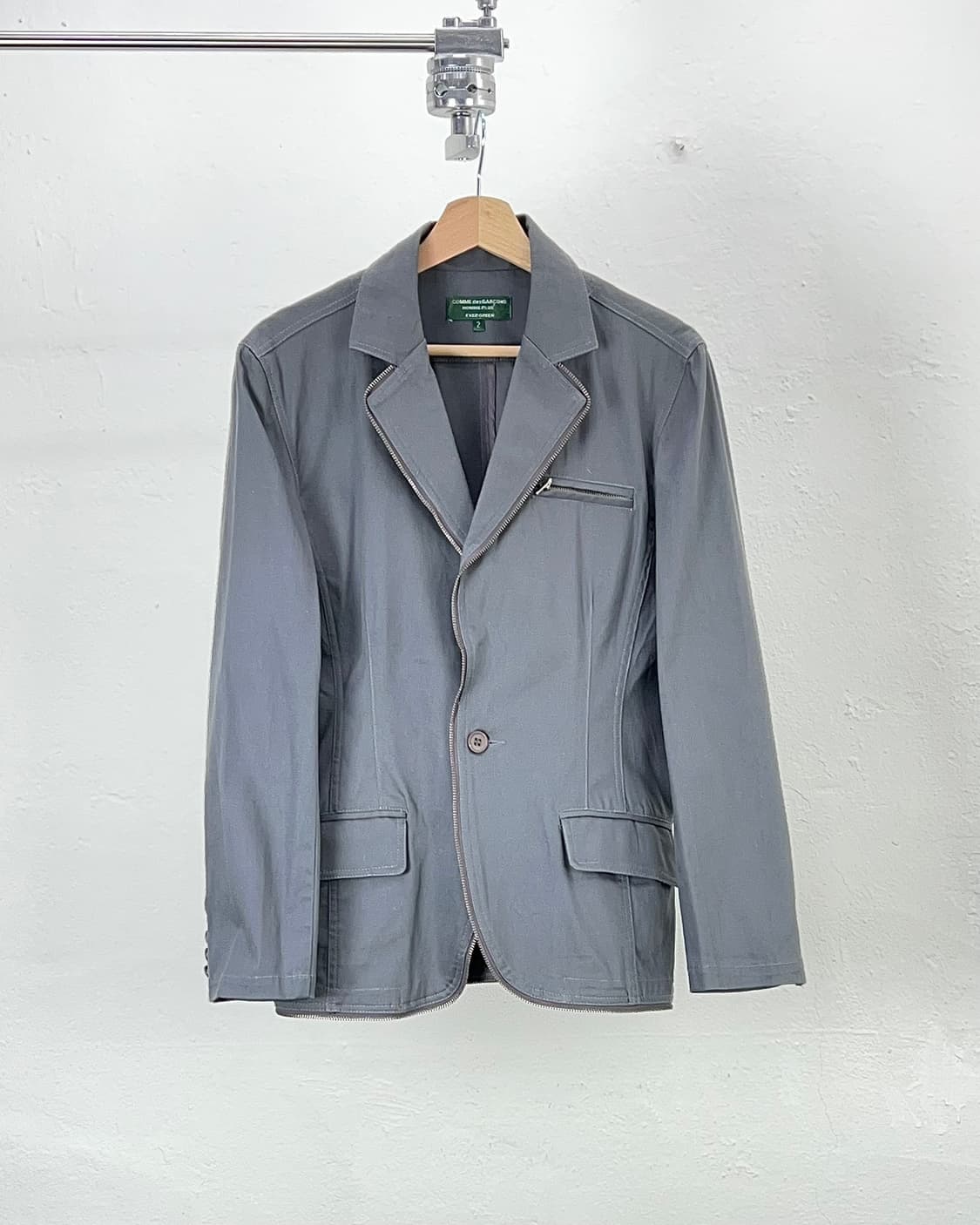 꼼데가르송 옴므 플러스 s13915 플랩 레일 1b 블레이저 자켓 상품이미지1
