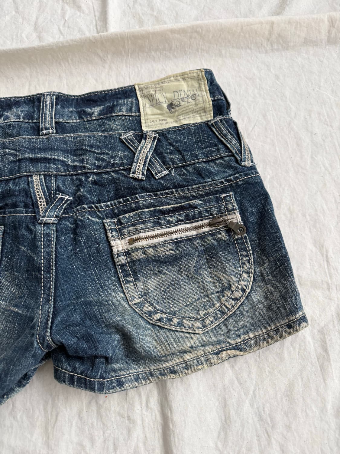 Y2k 데님 숏팬츠 상품이미지5