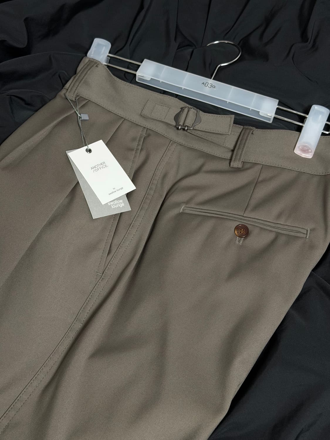 어나더오피스 산티아고 슬랙스 스탠다드 밍크 03 22AW 상품이미지1