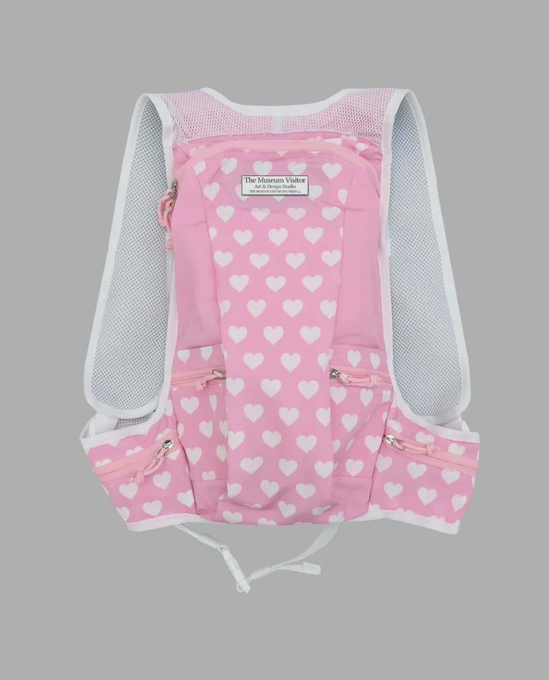 더뮤지엄비지터 하트 메쉬 마운테이닝 백팩 핑크 상품이미지1