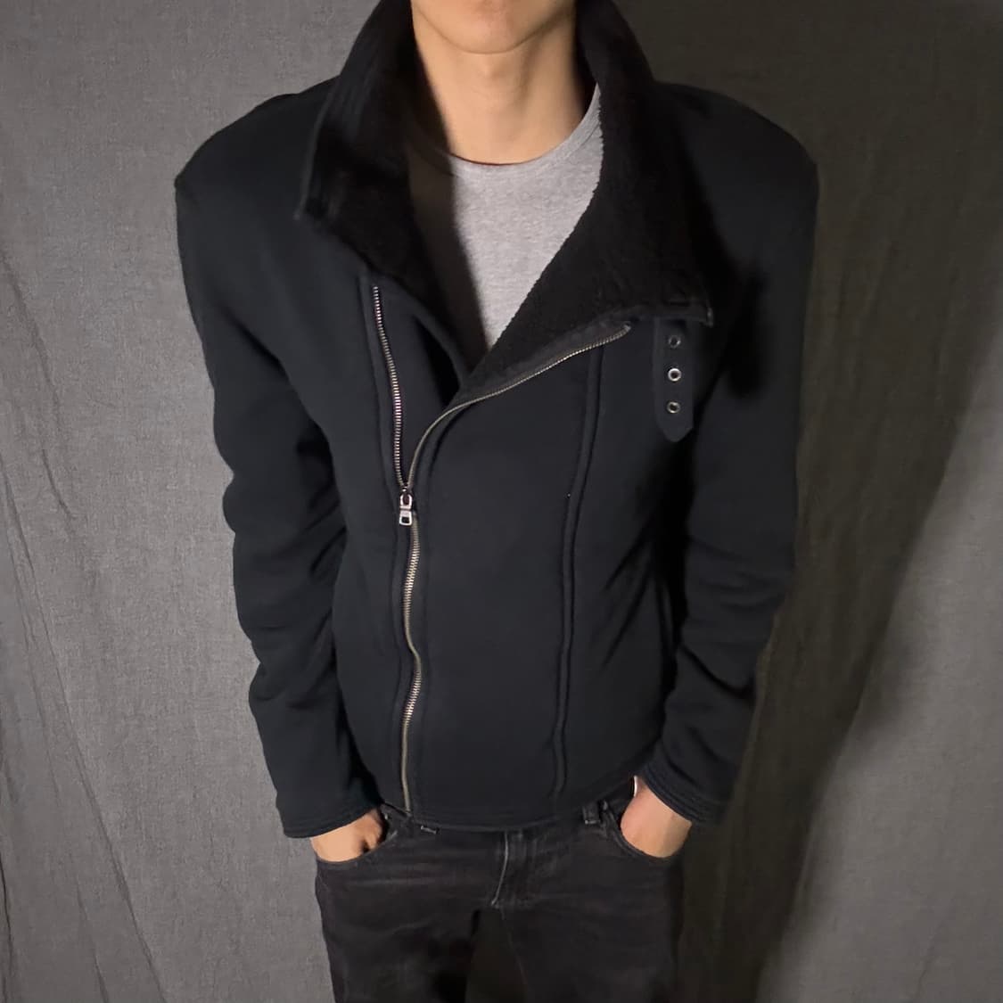 아르마니 익스페인지 무스탕 자켓 상품이미지4