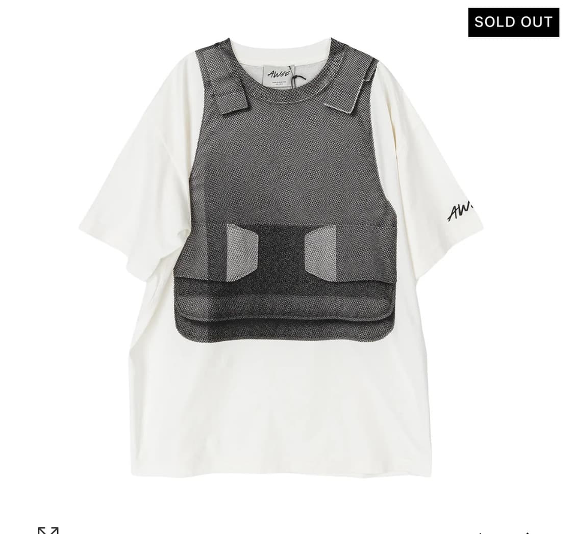 AWGE VEST TEE WHITE 상품이미지2