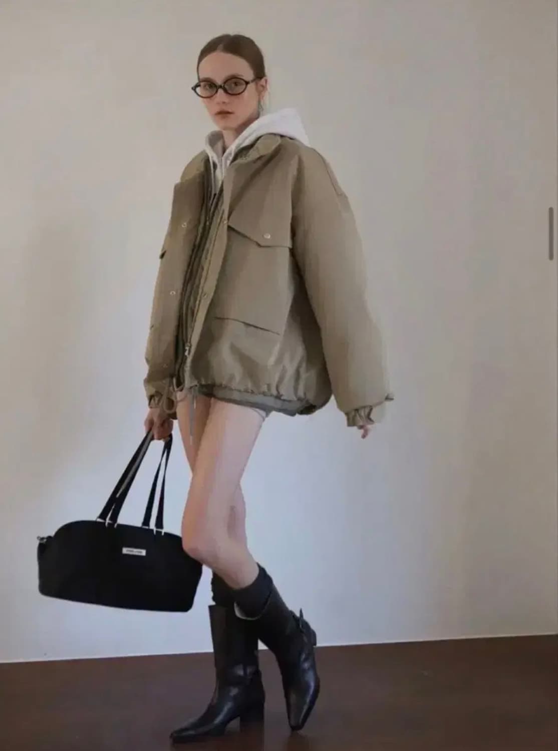 [새상품] 픈드픈드 FNDFND 오버핏 필드 점퍼 야상자켓 카키 상품이미지2