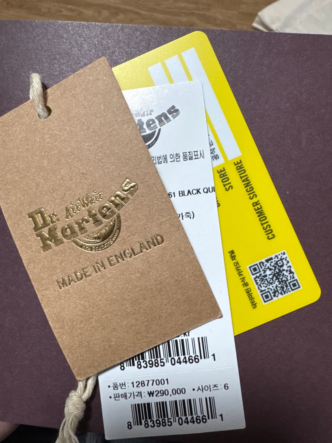 닥터마틴 1461 mie 스무스 블랙 250 상품이미지8