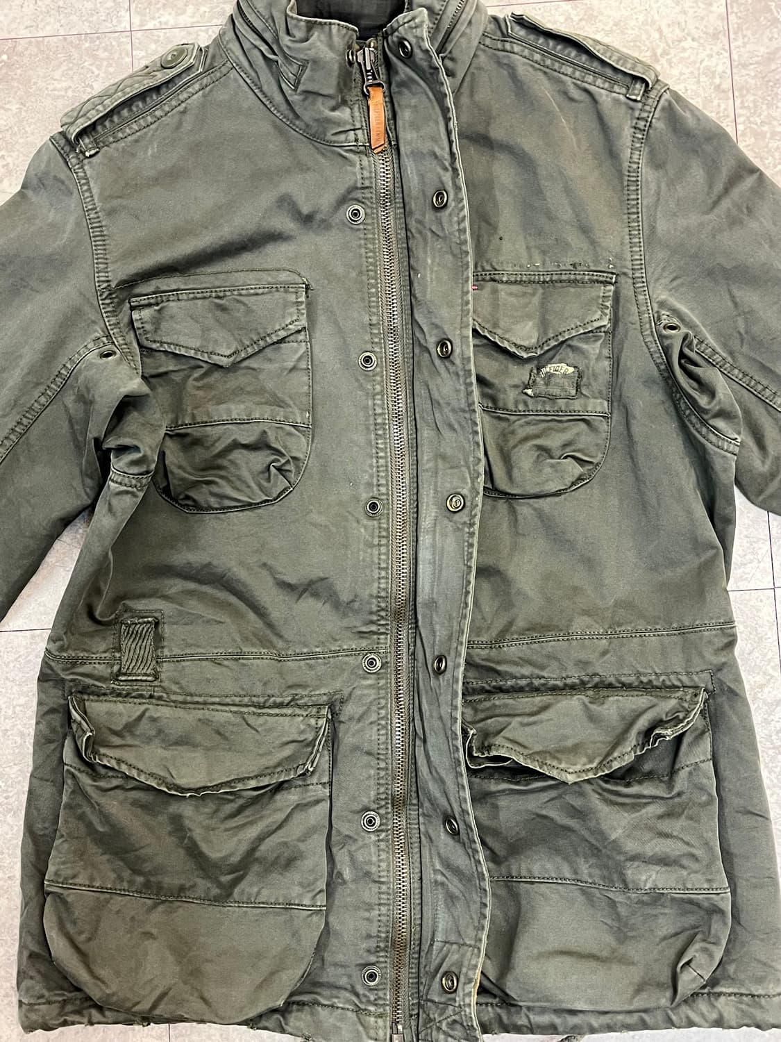 타미힐피거 밀리터리 자켓 카키 M #csz3034 상품이미지6