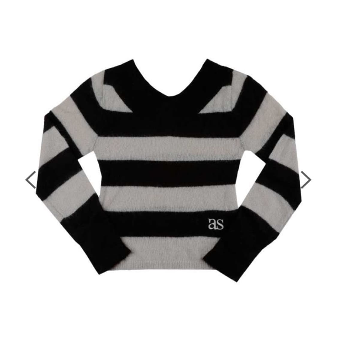 애즈온 포니 스트라이프 니트 상품이미지1