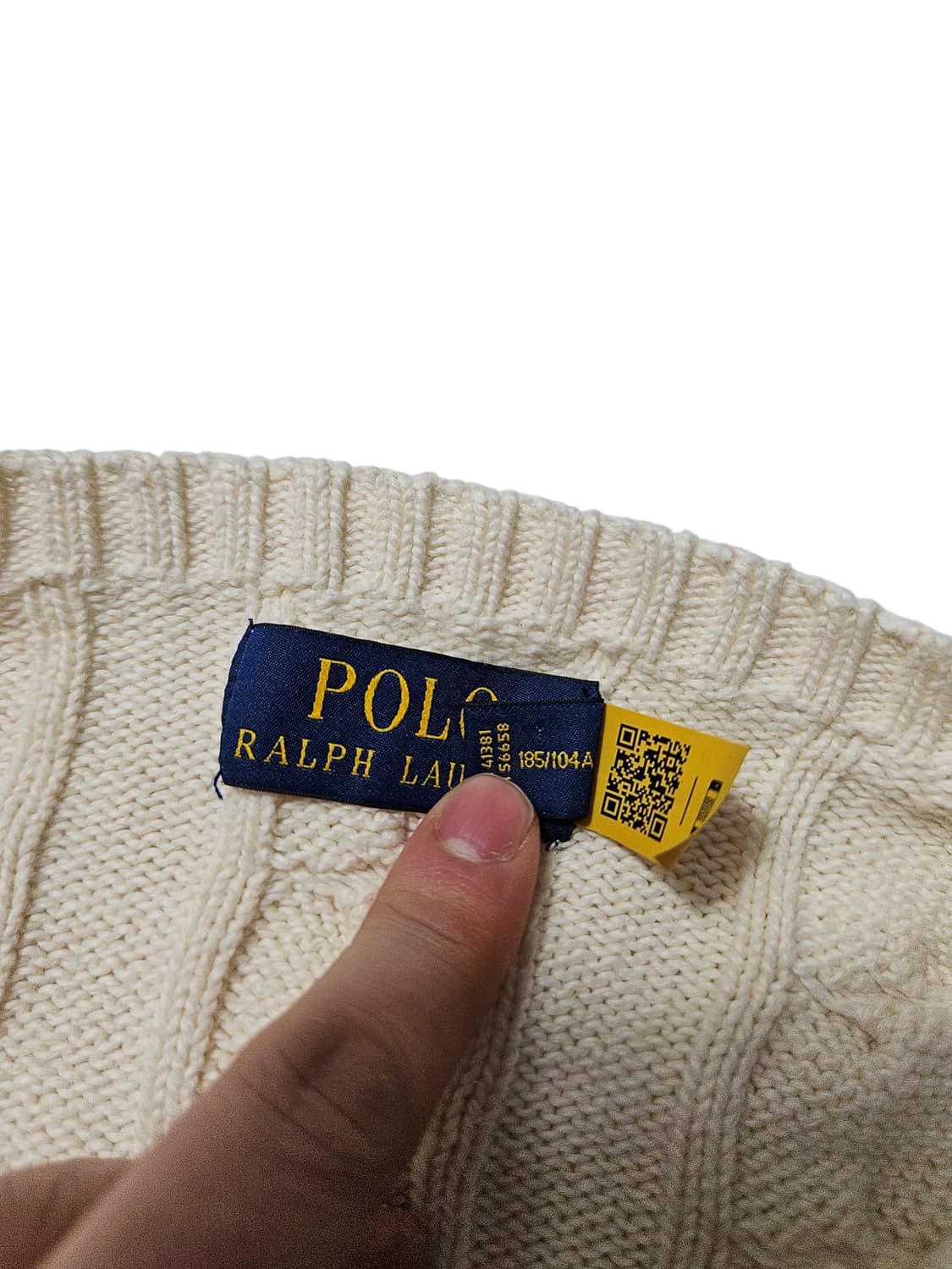 폴로 랄프로렌 꽈배기 니트 케이블 XL 신형QR 상품이미지4