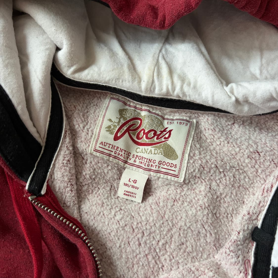 [Vintage] 빈티지 캐나다 후드집업 레드버건디 상품이미지5