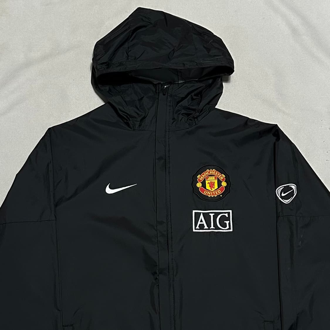 M 나이키 AIG 맨체스터유나이티드 블랙 바람막이 상품이미지1