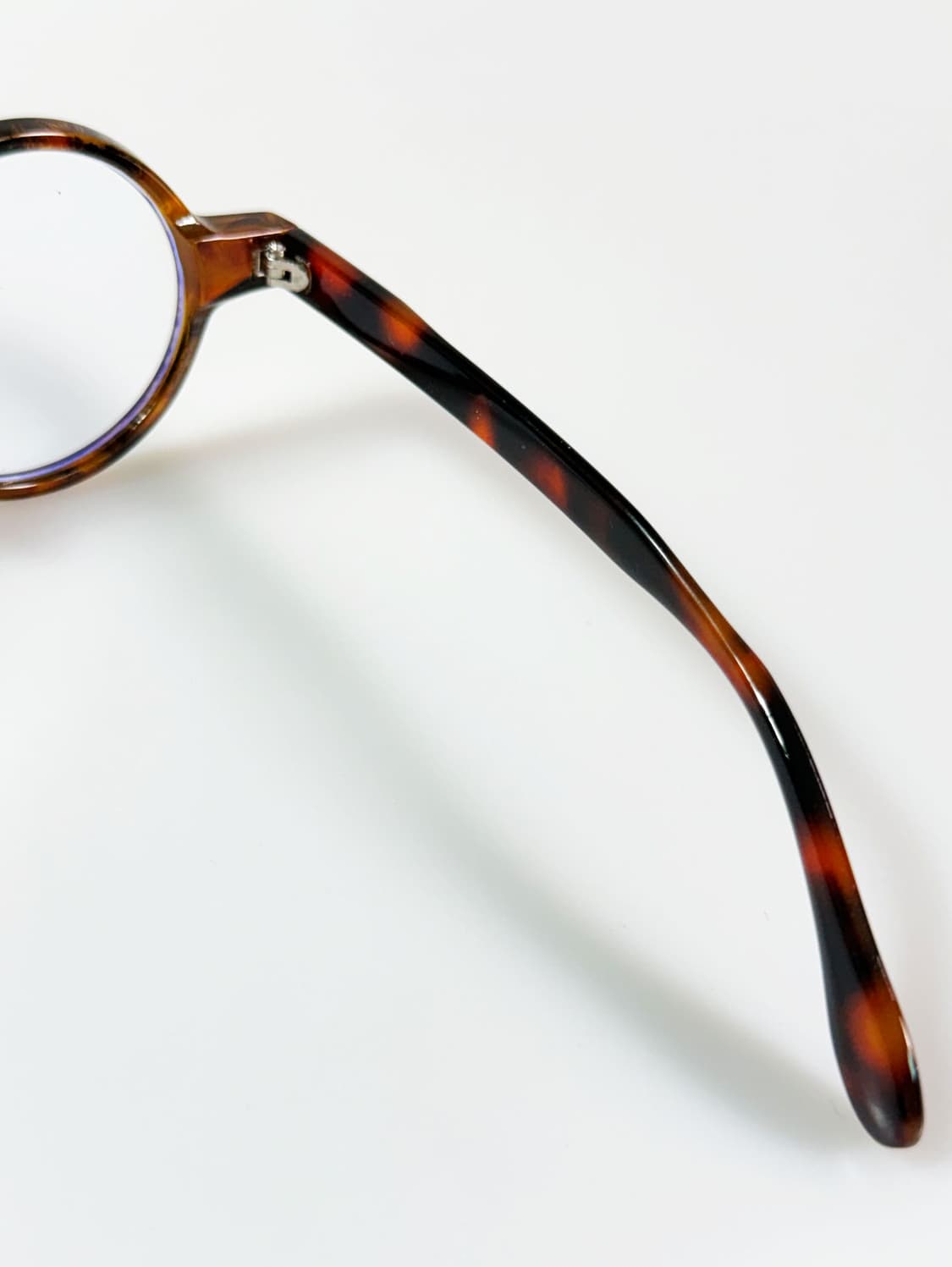 볼드 라운드 토터스쉘 프레임 빈티지 안경 상품이미지6