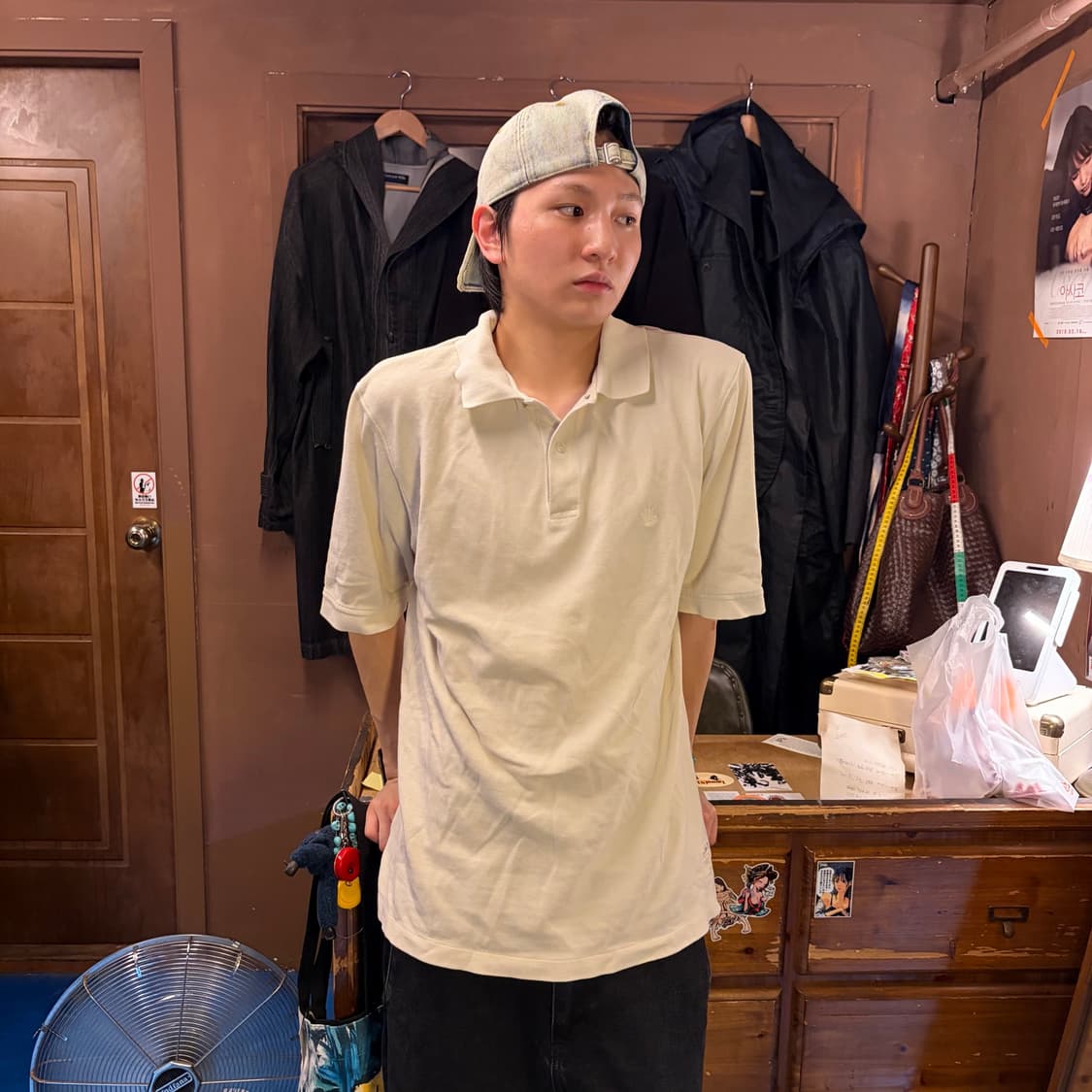 90S STUSSY GEAR 크라운 스컬 폴로 티셔츠 상품이미지7